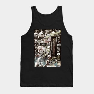 Urban Design Street Tags Graffiti Tank Top